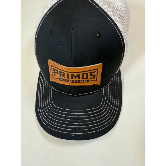 Primos Hunting Richardson 712 Snapback Trucker Hat Black/White Mesh Back - Picture 4 of 6